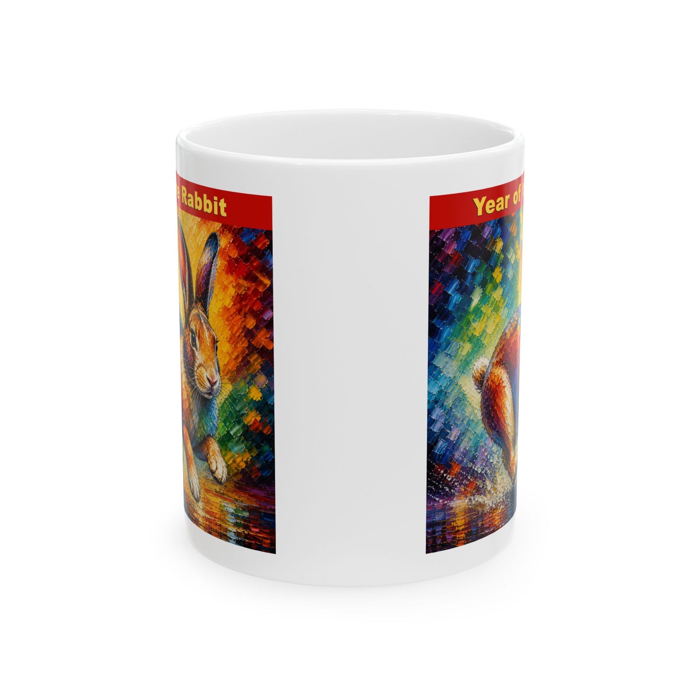 Eastern Year of the Rabbit Mug | Ceramic Coffee Mug 11oz. | 15oz.