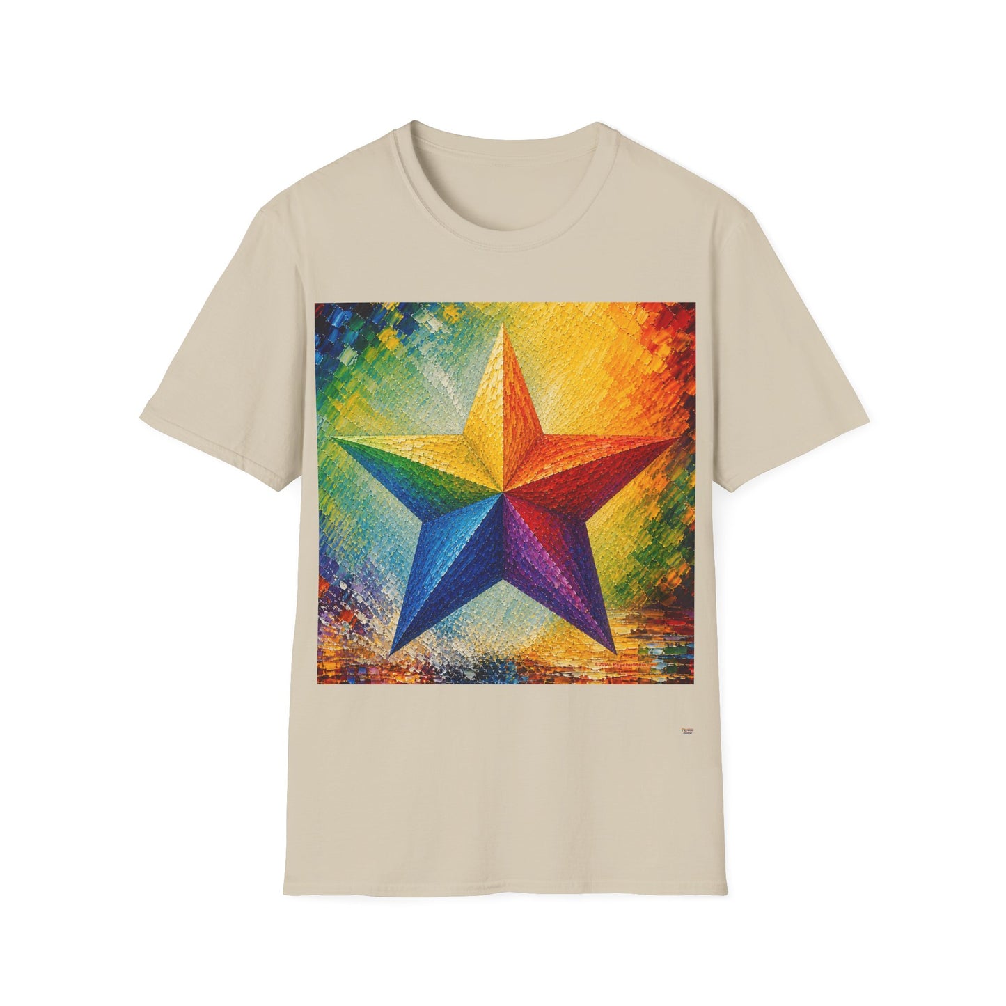 Good Vibes Painted Star T-Shirt | 13 Colors | S - 3XL