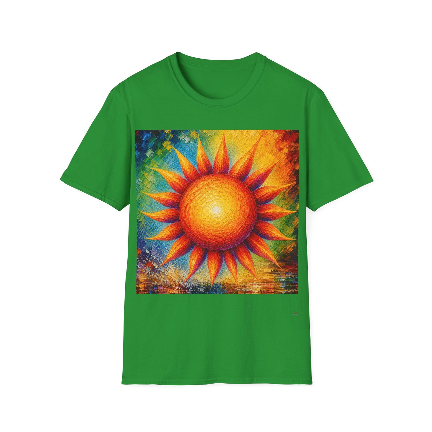 Good Vibes Painted Sun T-Shirt | 13 Colors | S - 3XL