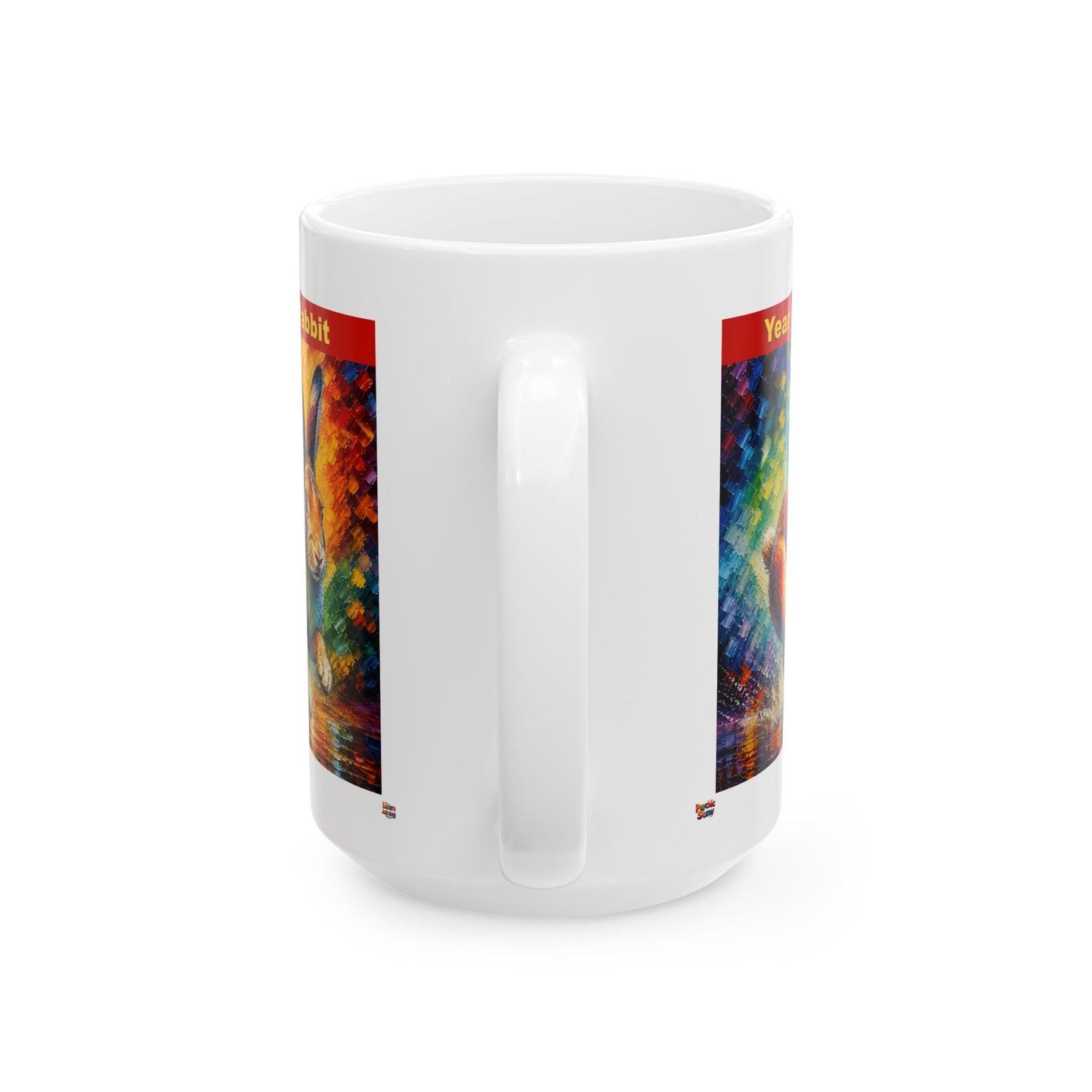 Eastern Year of the Rabbit Mug | Ceramic Coffee Mug 11oz. | 15oz.