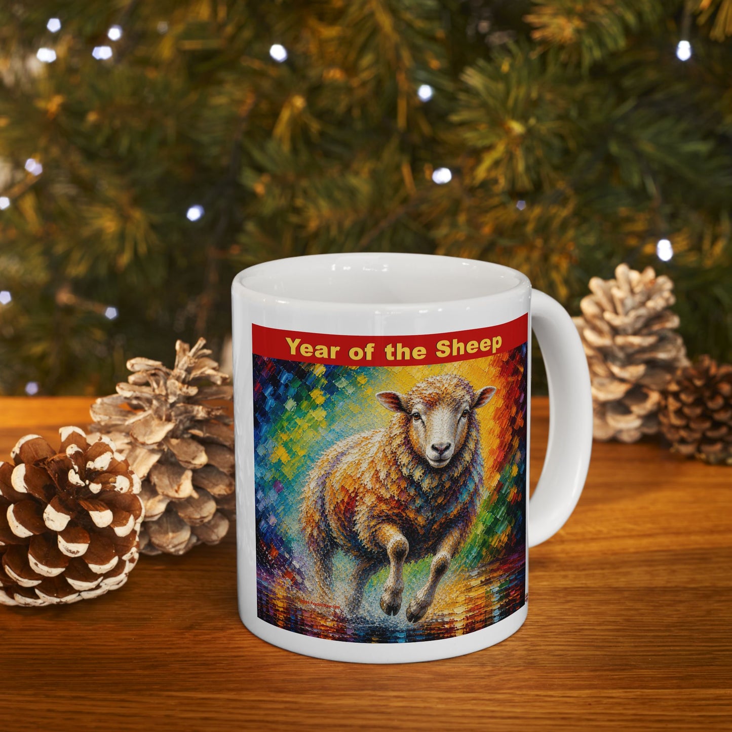 Eastern Year of the Sheep Mug | Ceramic Coffee Mug 11oz. | 15oz.
