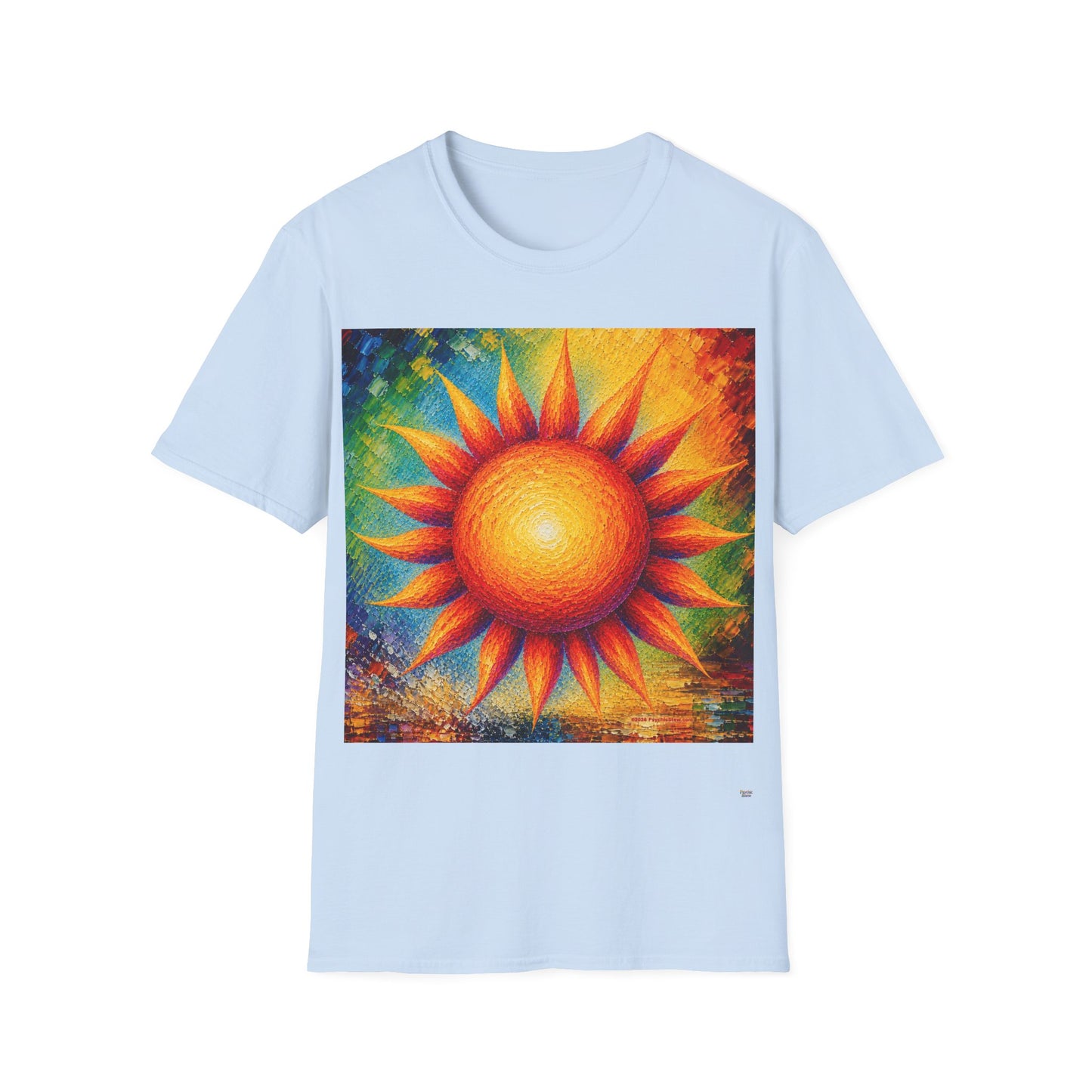 Good Vibes Painted Sun T-Shirt | 13 Colors | S - 3XL