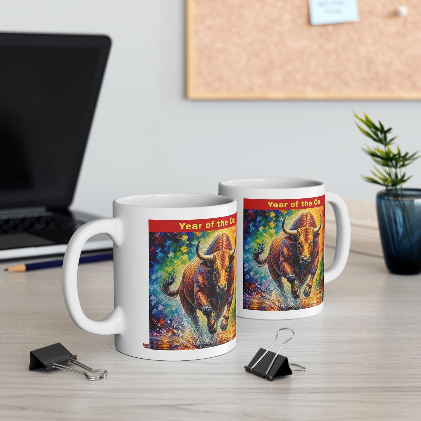 Eastern Year of the Ox Mug | Ceramic Coffee Mug 11oz. | 15oz.