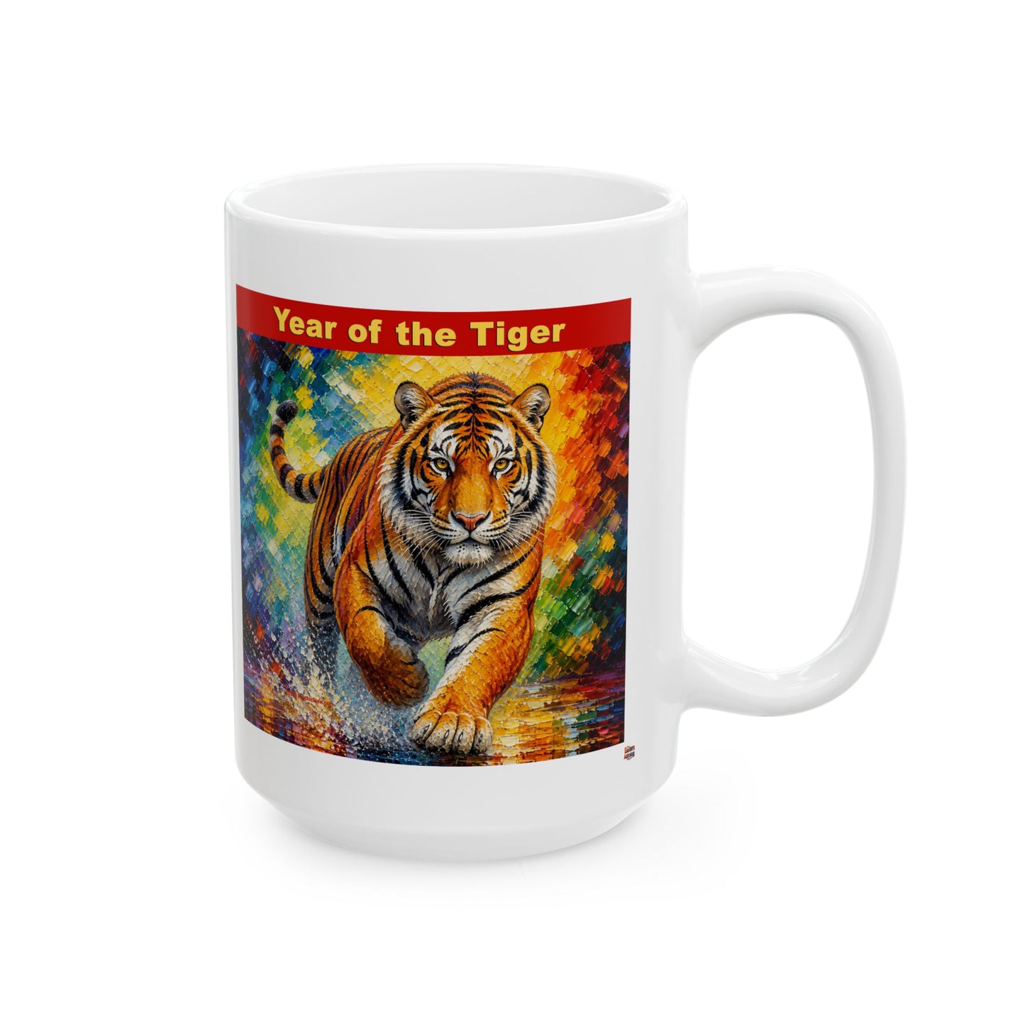 Eastern Year of the Tiger Mug | Ceramic Coffee Mug 11oz. | 15oz.