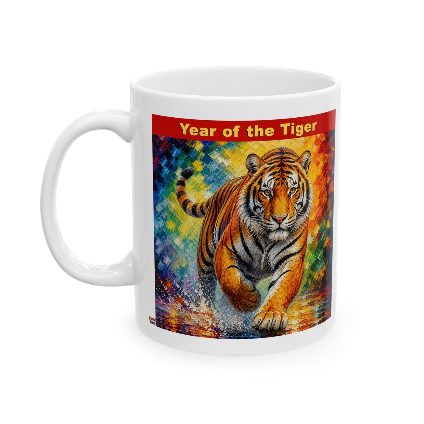 Eastern Year of the Tiger Mug | Ceramic Coffee Mug 11oz. | 15oz.