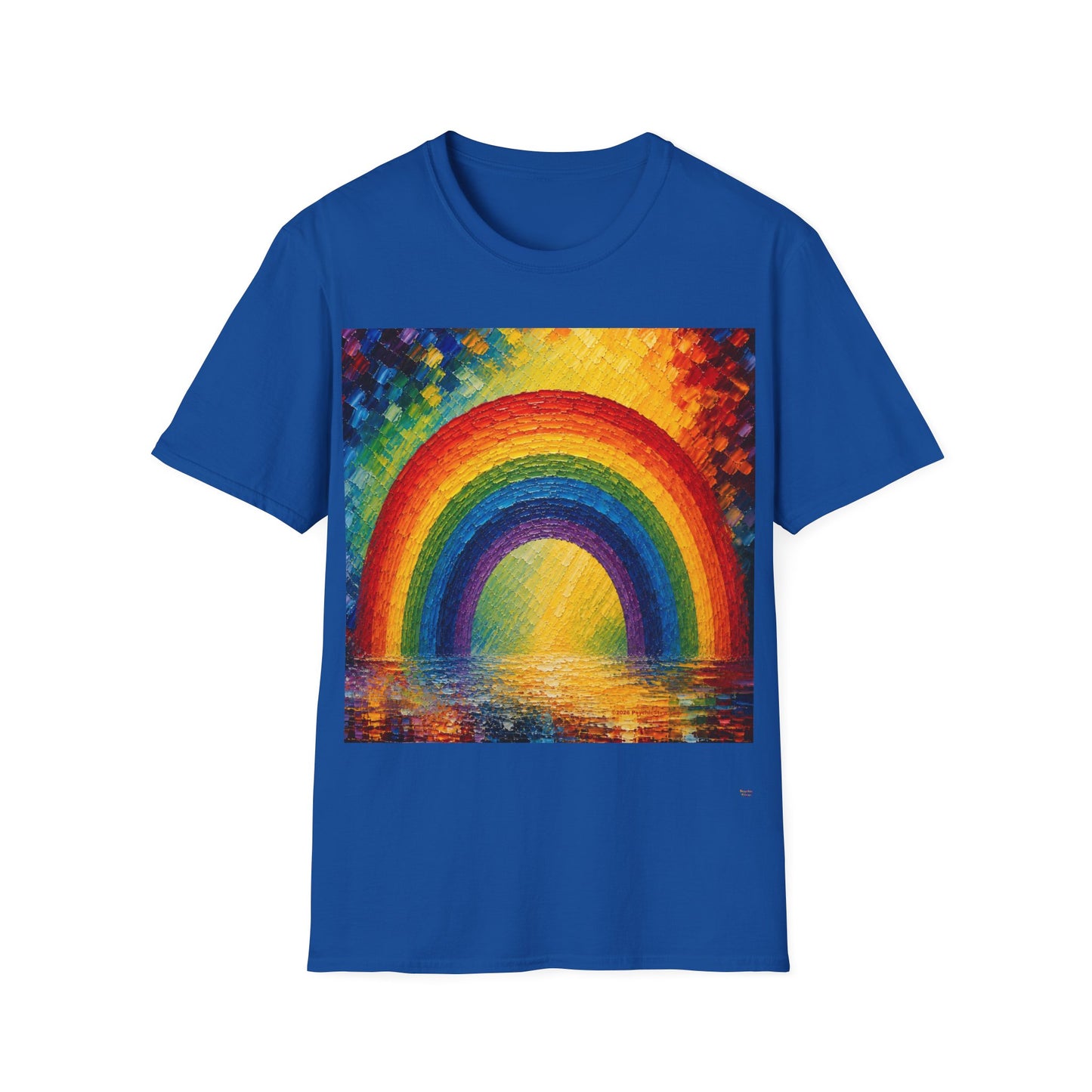 Good Vibes Painted Rainbow T-Shirt | 13 Colors | S - 3XL