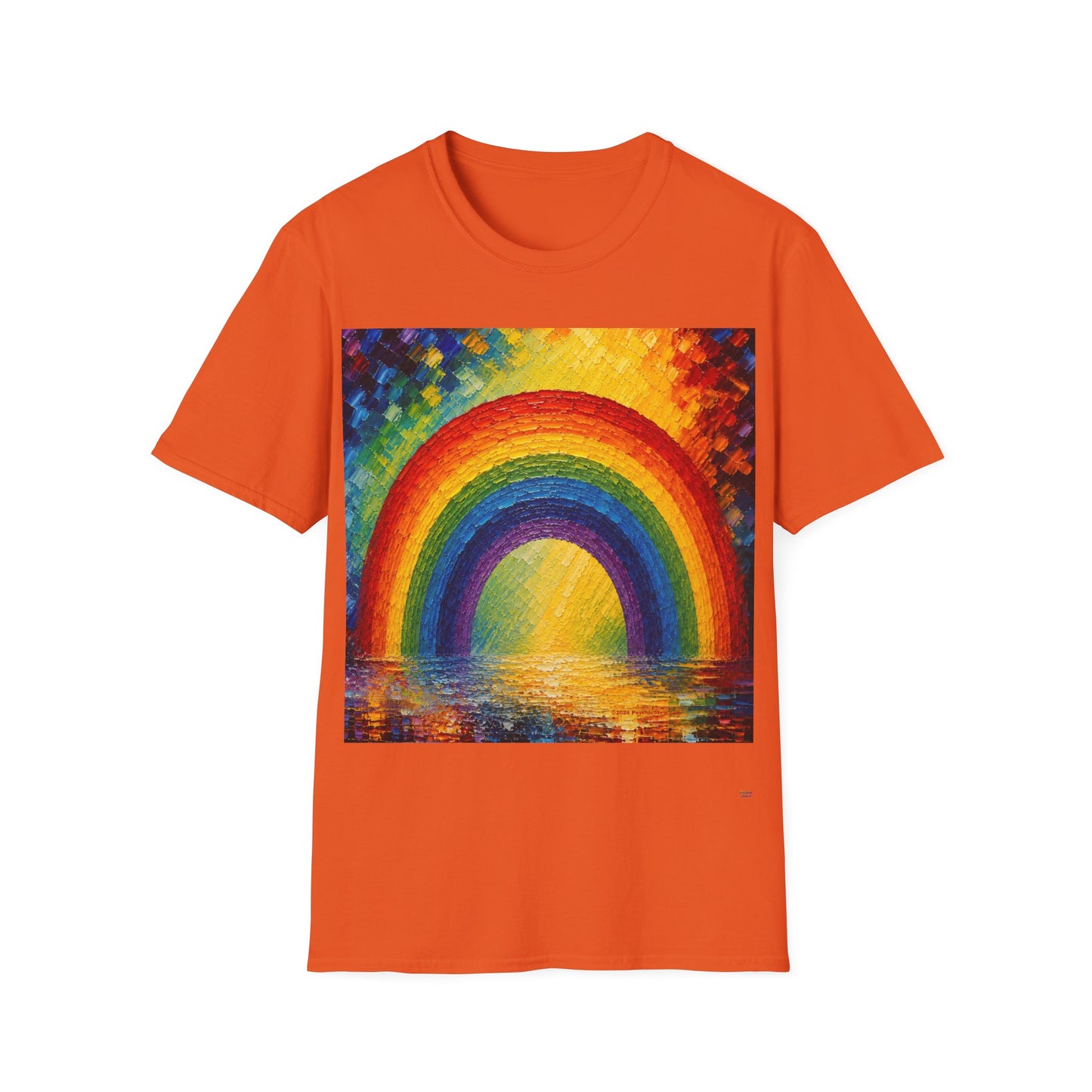 Good Vibes Painted Rainbow T-Shirt | 13 Colors | S - 3XL