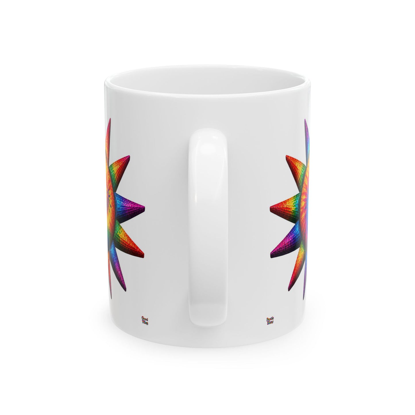 Good Vibes Tie-Dye Sun Mug | Ceramic Coffee Mug 11oz. | 15oz.