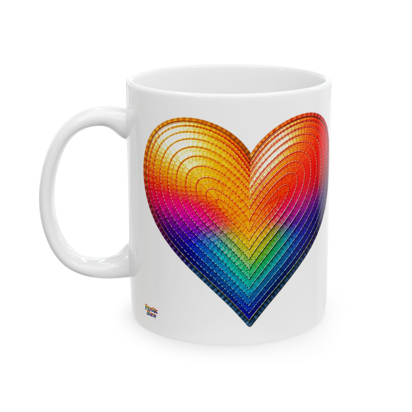 Good Vibes Heart Mug | Ceramic Coffee Mug 11oz. | 15oz.