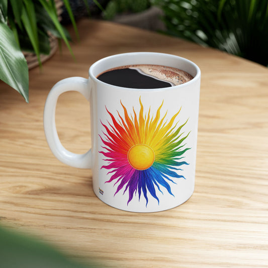 Good Vibes Bright Sun Mug | Ceramic Coffee Mug 11oz. | 15oz.