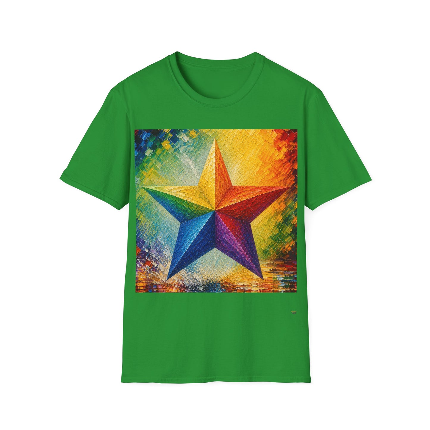Good Vibes Painted Star T-Shirt | 13 Colors | S - 3XL