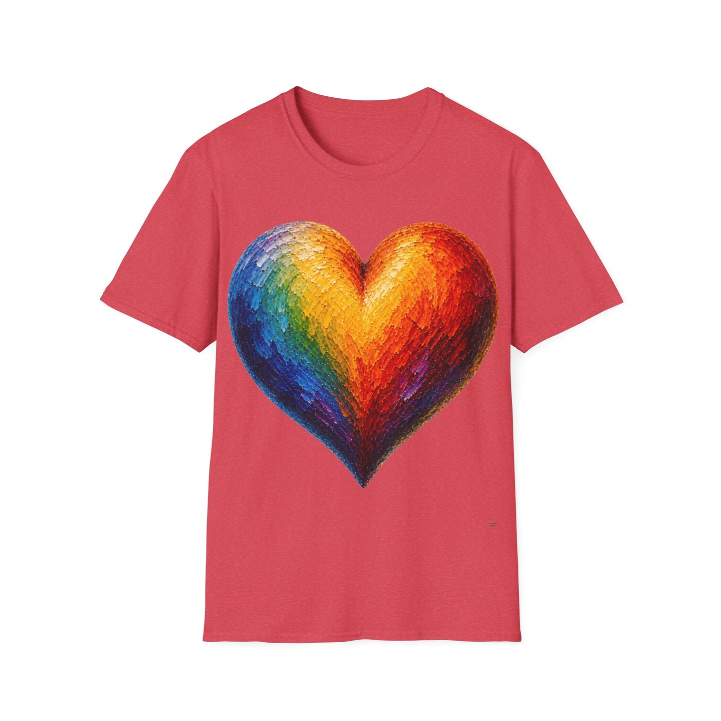 Good Vibes Painted Heart T-Shirt | 13 Colors | S - 3XL