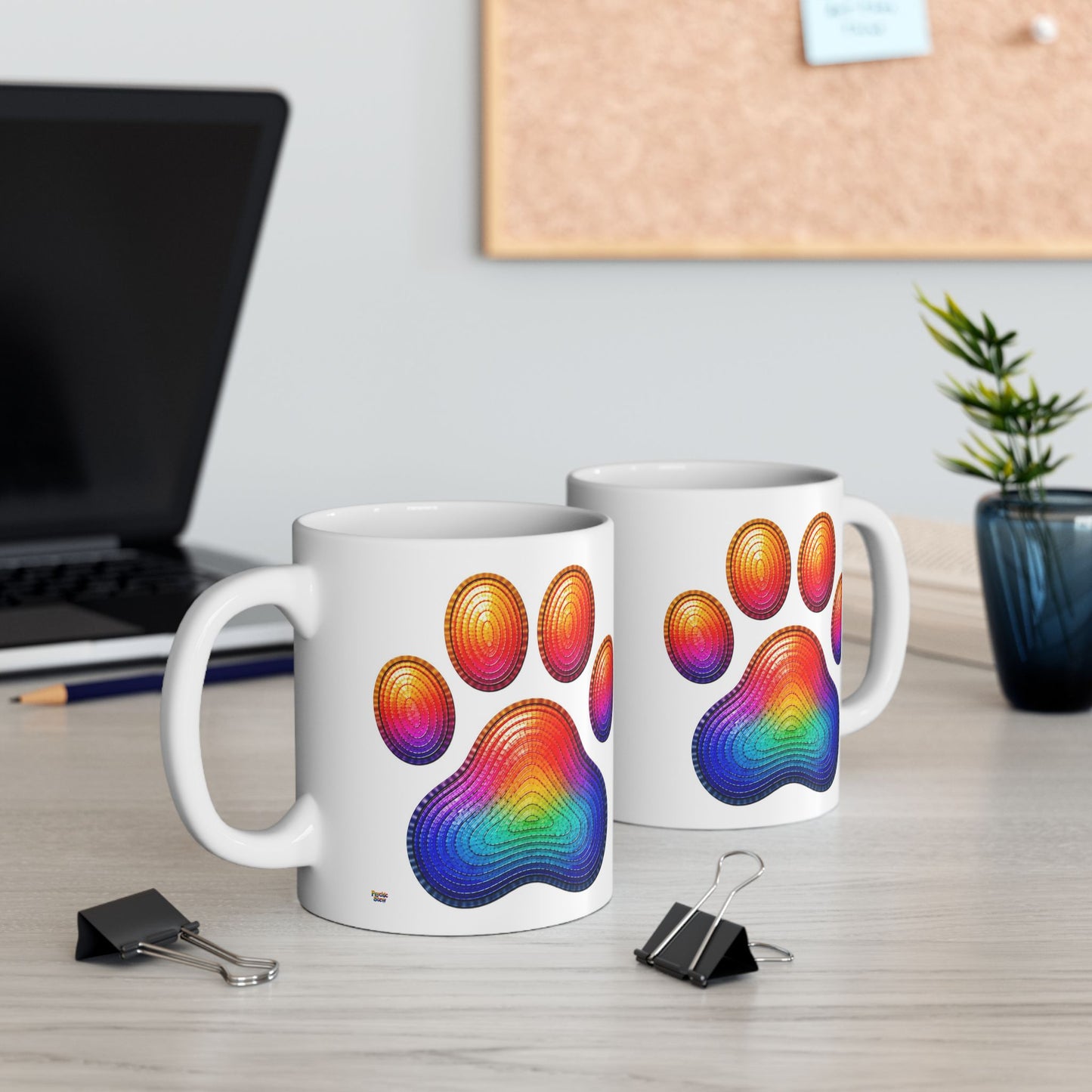 Good Vibes Paw Mug | Ceramic Coffee Mug 11oz. | 15oz.