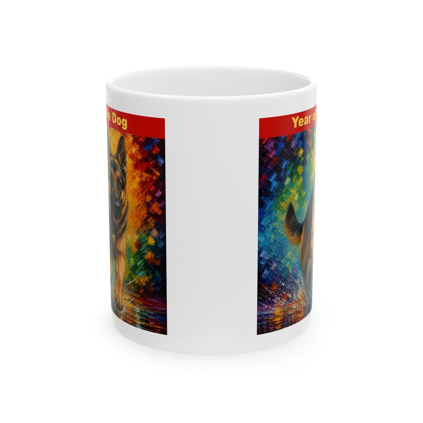 Eastern Year of the Dog Mug | Ceramic Coffee Mug 11oz. | 15oz.