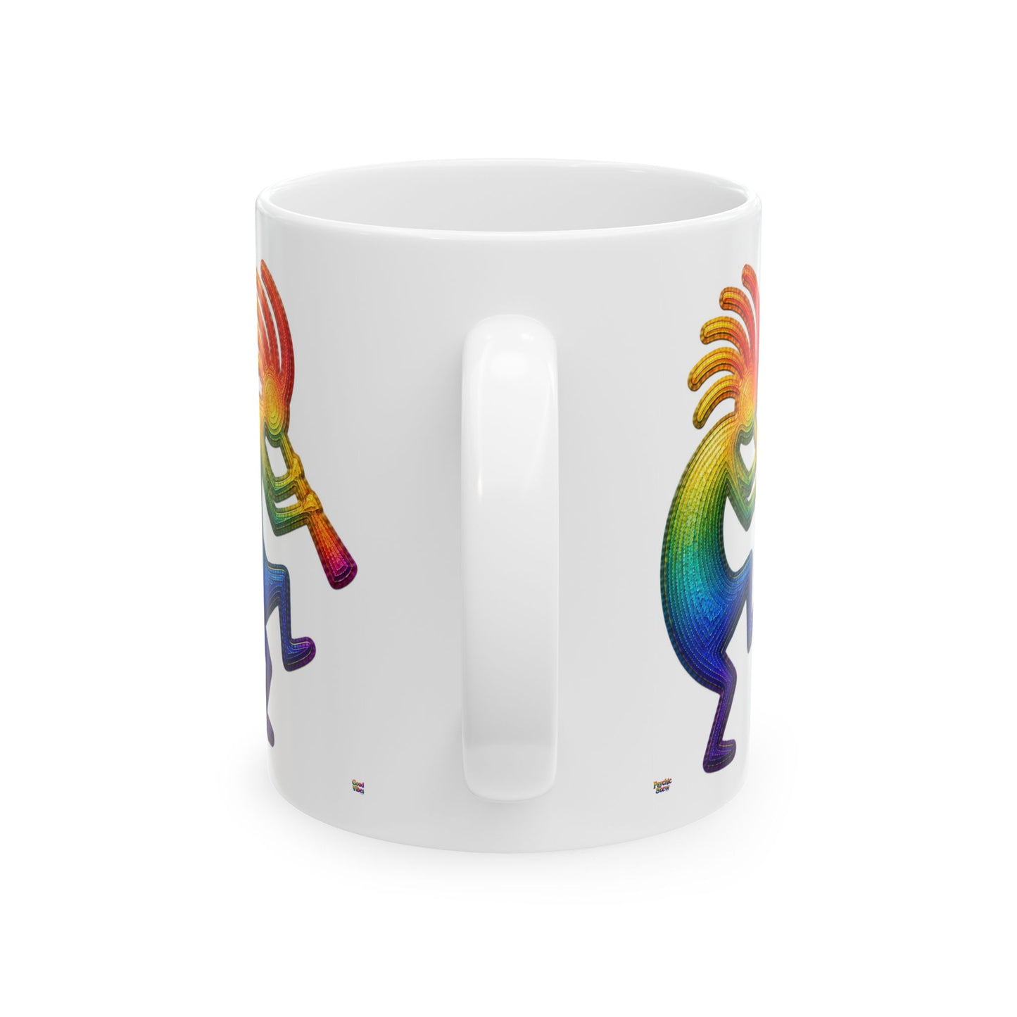 Good Vibes Kokopelli Mug | Ceramic Coffee Mug 11oz. | 15oz.