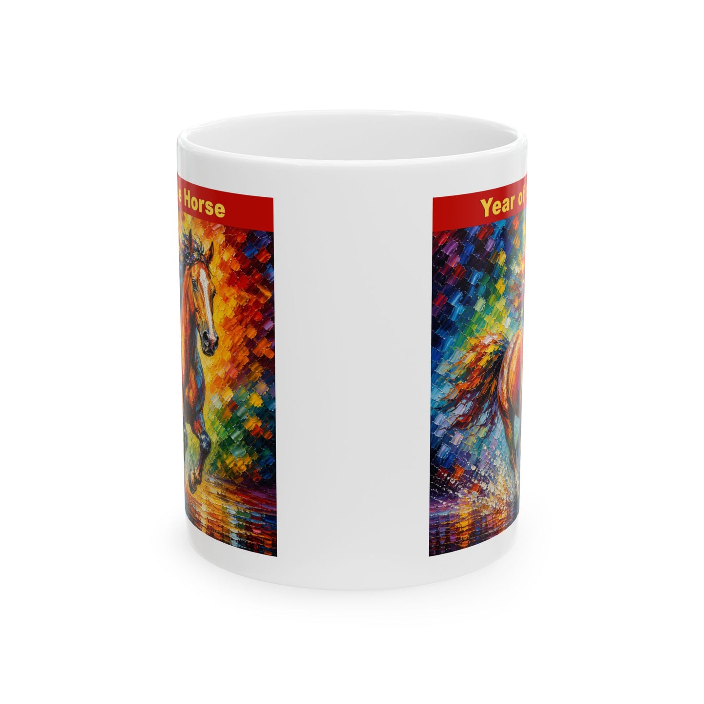Eastern Year of the Horse Mug | Ceramic Coffee Mug 11oz. | 15oz.