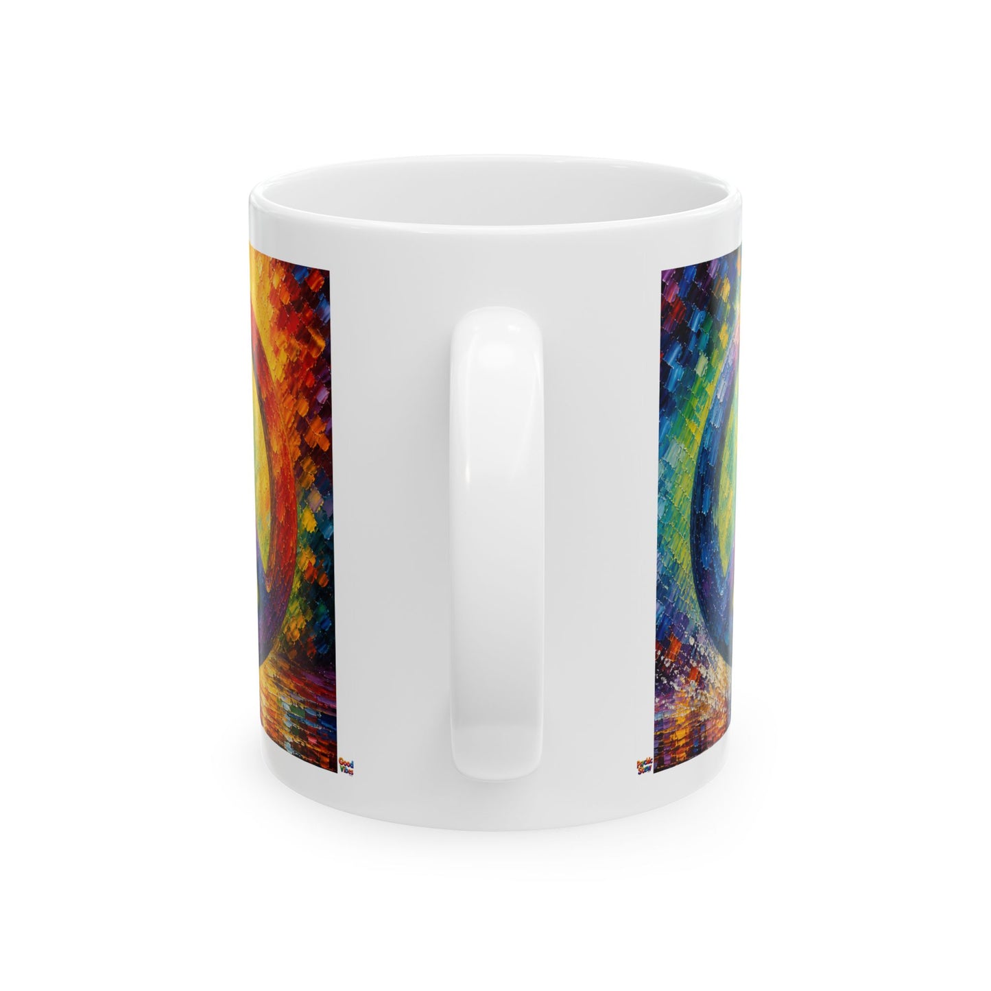 Good Vibes Painted Picturesque Peace Mug | Ceramic Coffee Mug 11oz. | 15oz.