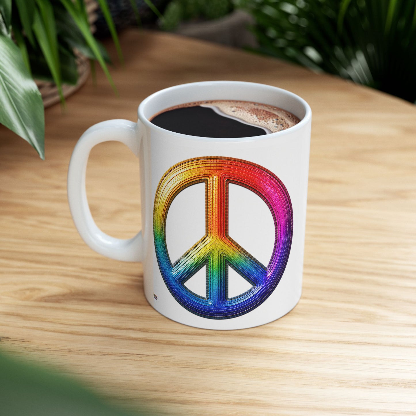 Good Vibes Peace Mug | Ceramic Coffee Mug 11oz. | 15oz.