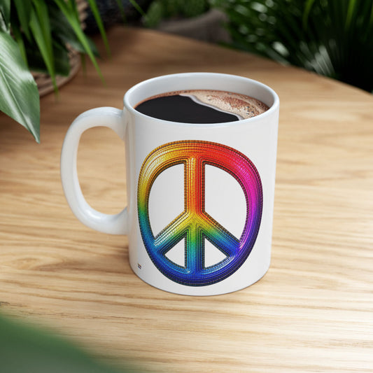 Good Vibes Peace Mug | Ceramic Coffee Mug 11oz. | 15oz.
