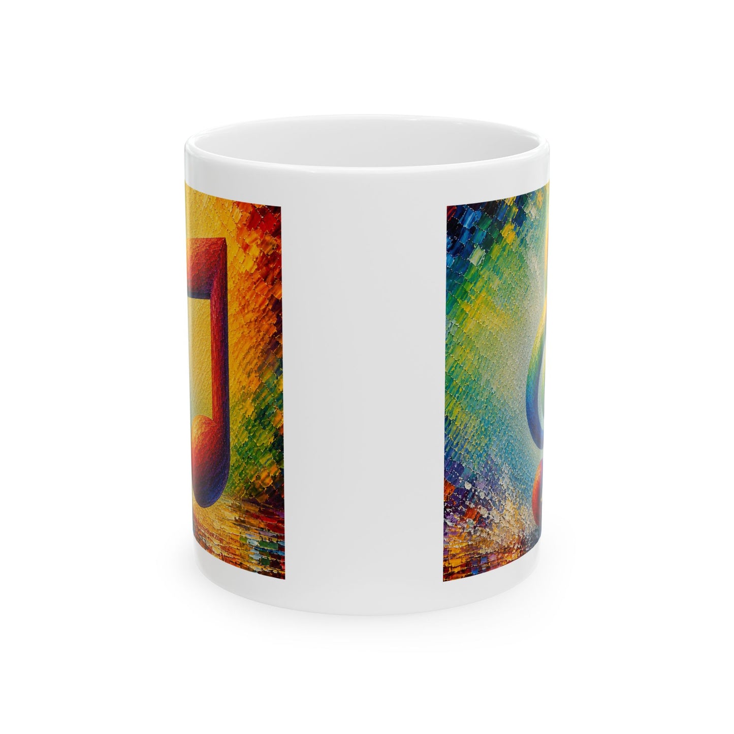Good Vibes Painted Picturesque Music Mug | Ceramic Coffee Mug 11oz. | 15oz.