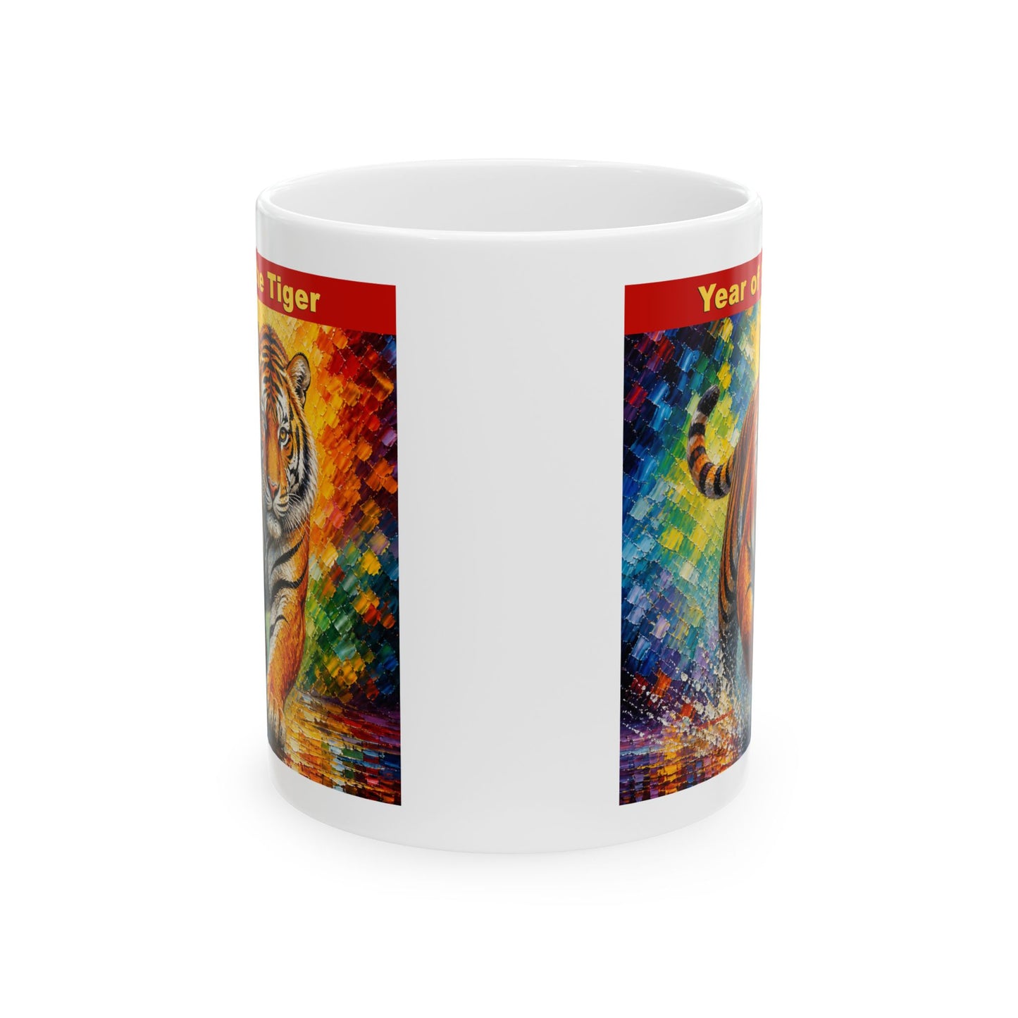 Eastern Year of the Tiger Mug | Ceramic Coffee Mug 11oz. | 15oz.