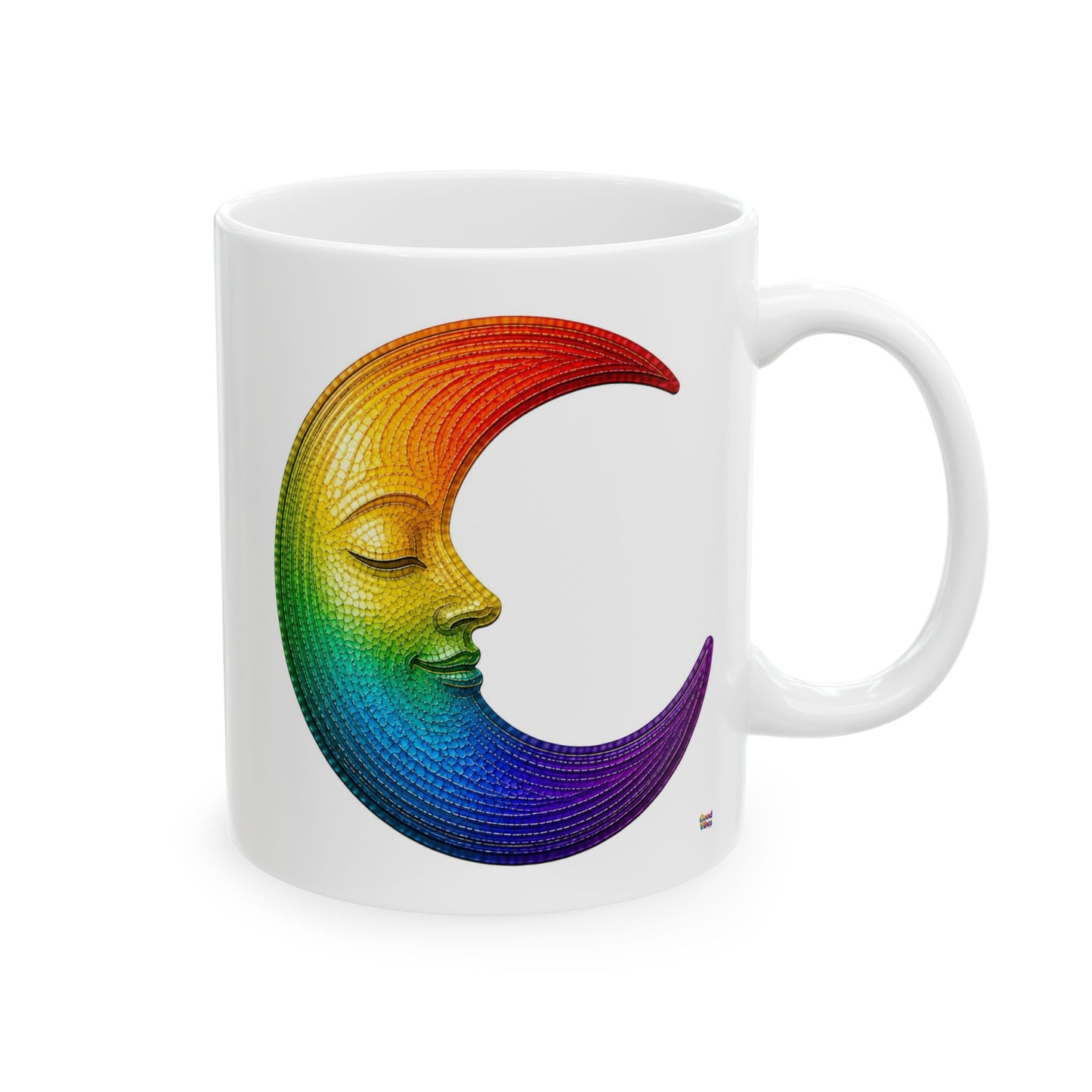 Good Vibes Moon Mug | Ceramic Coffee Mug 11oz. | 15oz.