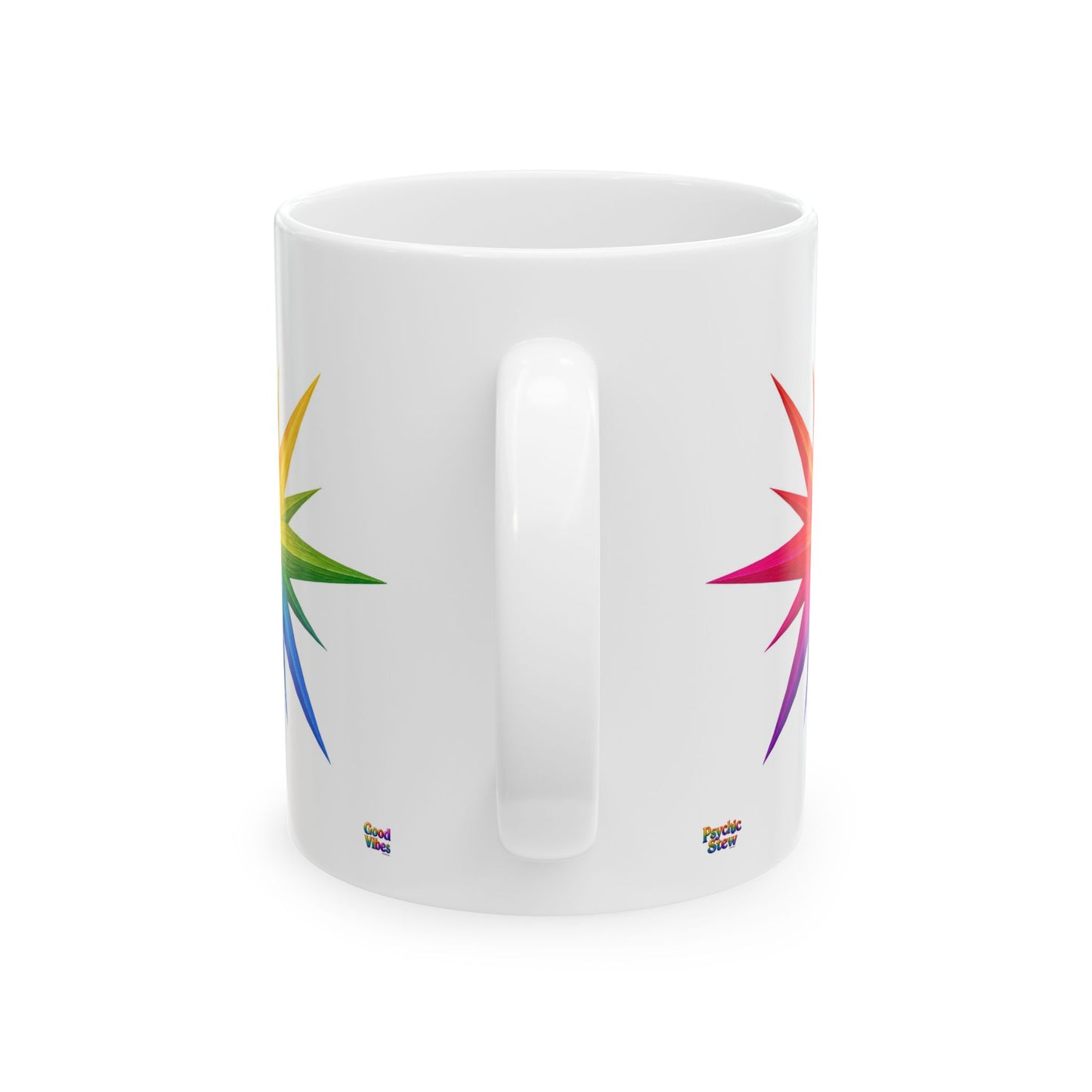 Good Vibes Bright Starburst Mug | Ceramic Coffee Mug 11oz. | 15oz.