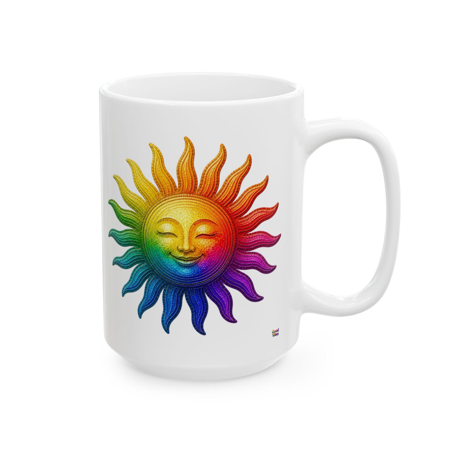 Good Vibes Sun Mug | Ceramic Coffee Mug 11oz. | 15oz.