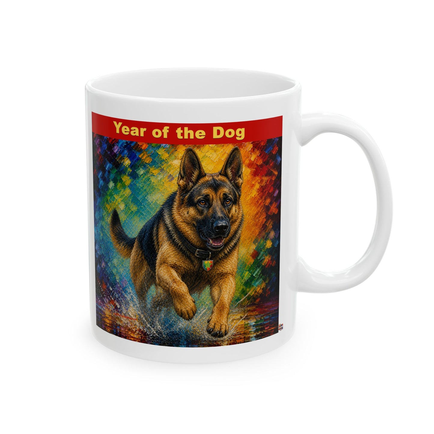 Eastern Year of the Dog Mug | Ceramic Coffee Mug 11oz. | 15oz.