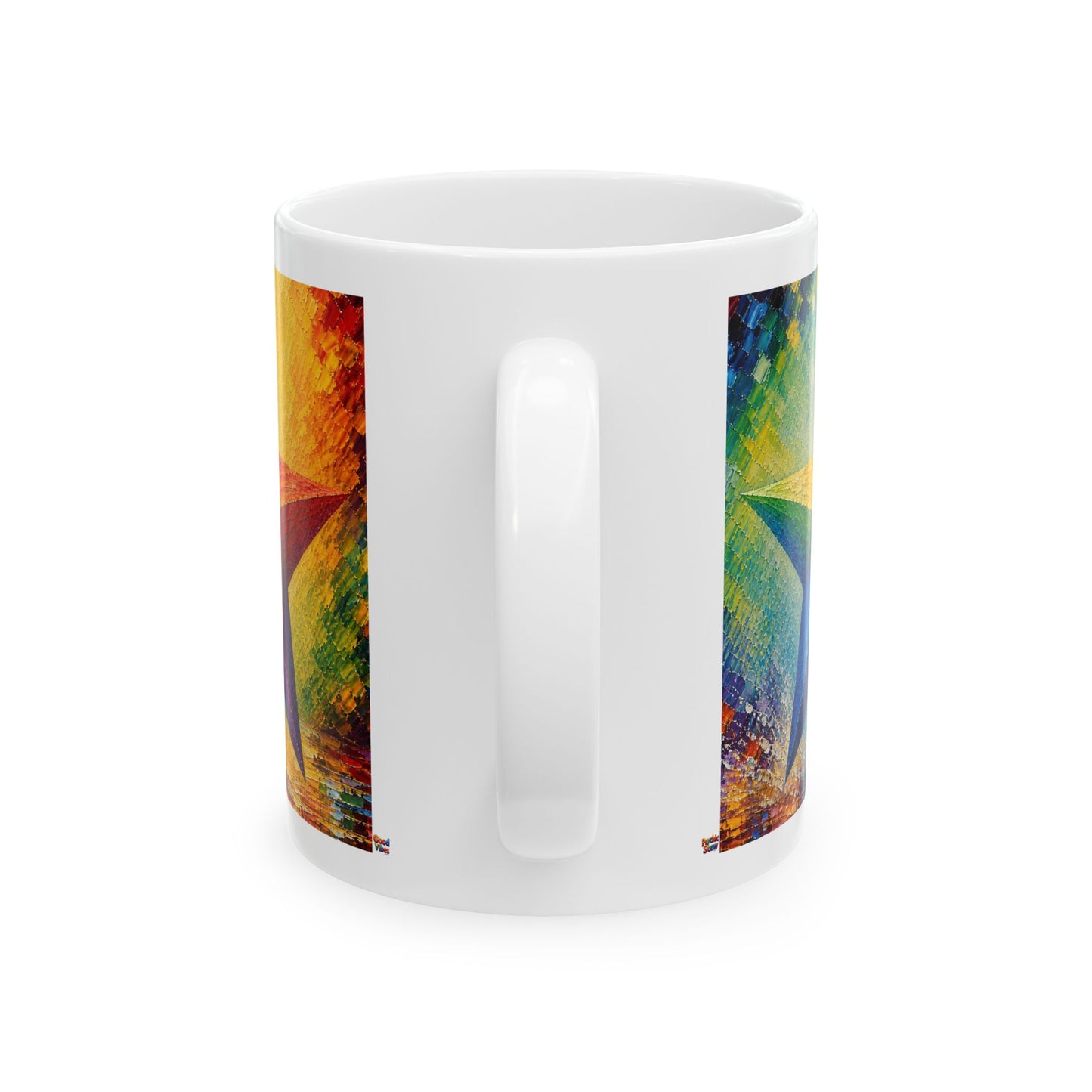 Good Vibes Painted Picturesque Star Mug | Ceramic Coffee Mug 11oz. | 15oz.