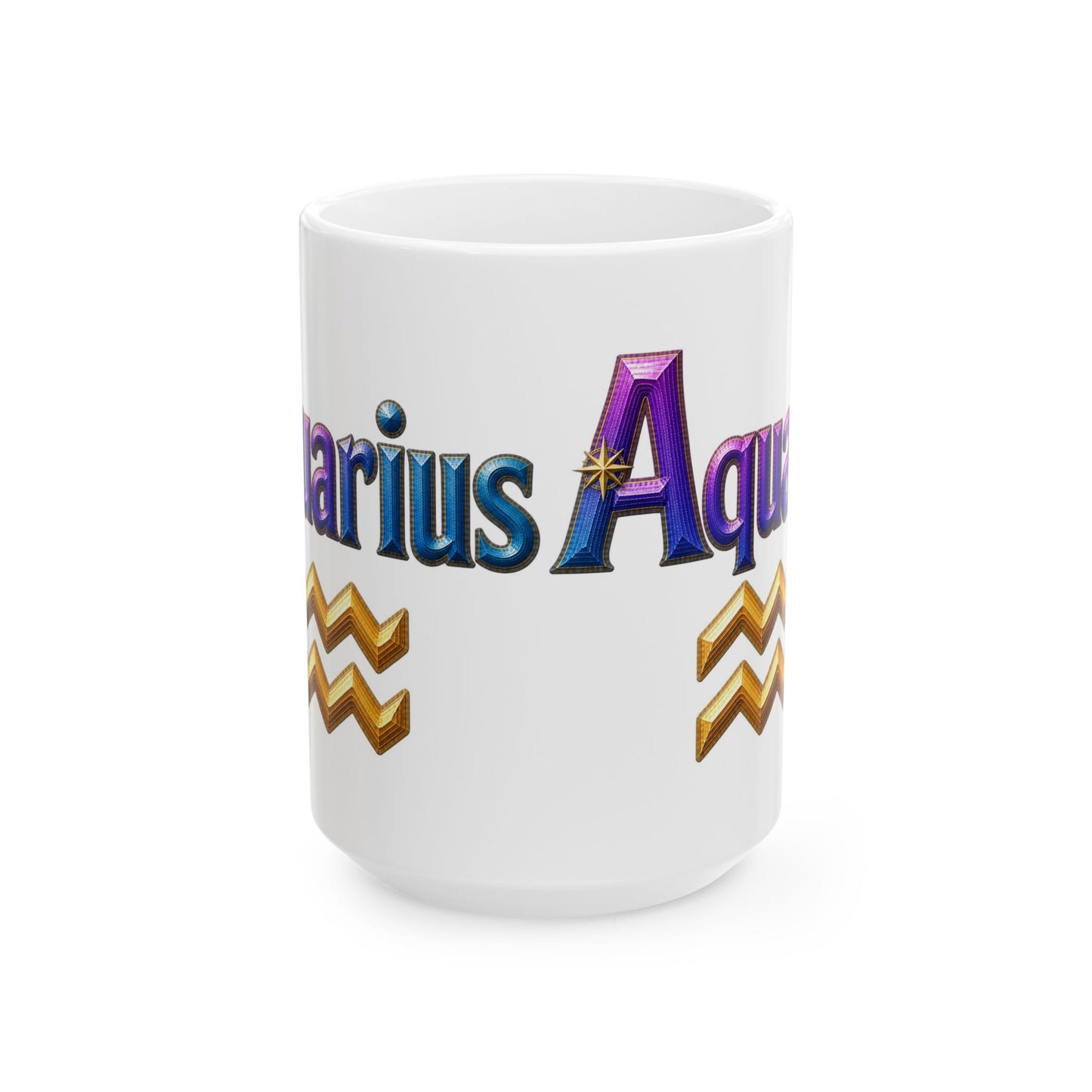 Aquarius Zodiac Mug | Ceramic Coffee Mug 11oz. | 15oz.