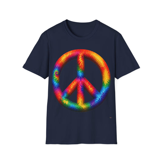 Good Vibes Tie-Dye Peace T-Shirt | 13 Colors | S - 3XL