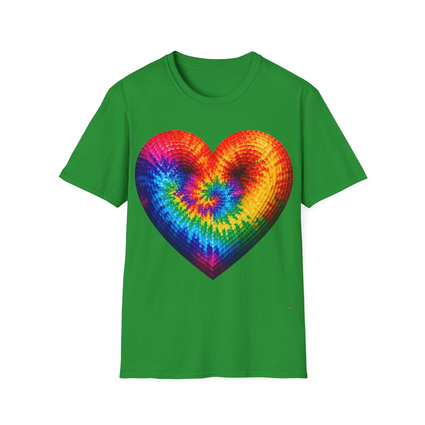 Good Vibes Tie-Dye Heart T-Shirt | 13 Colors | S - 3XL