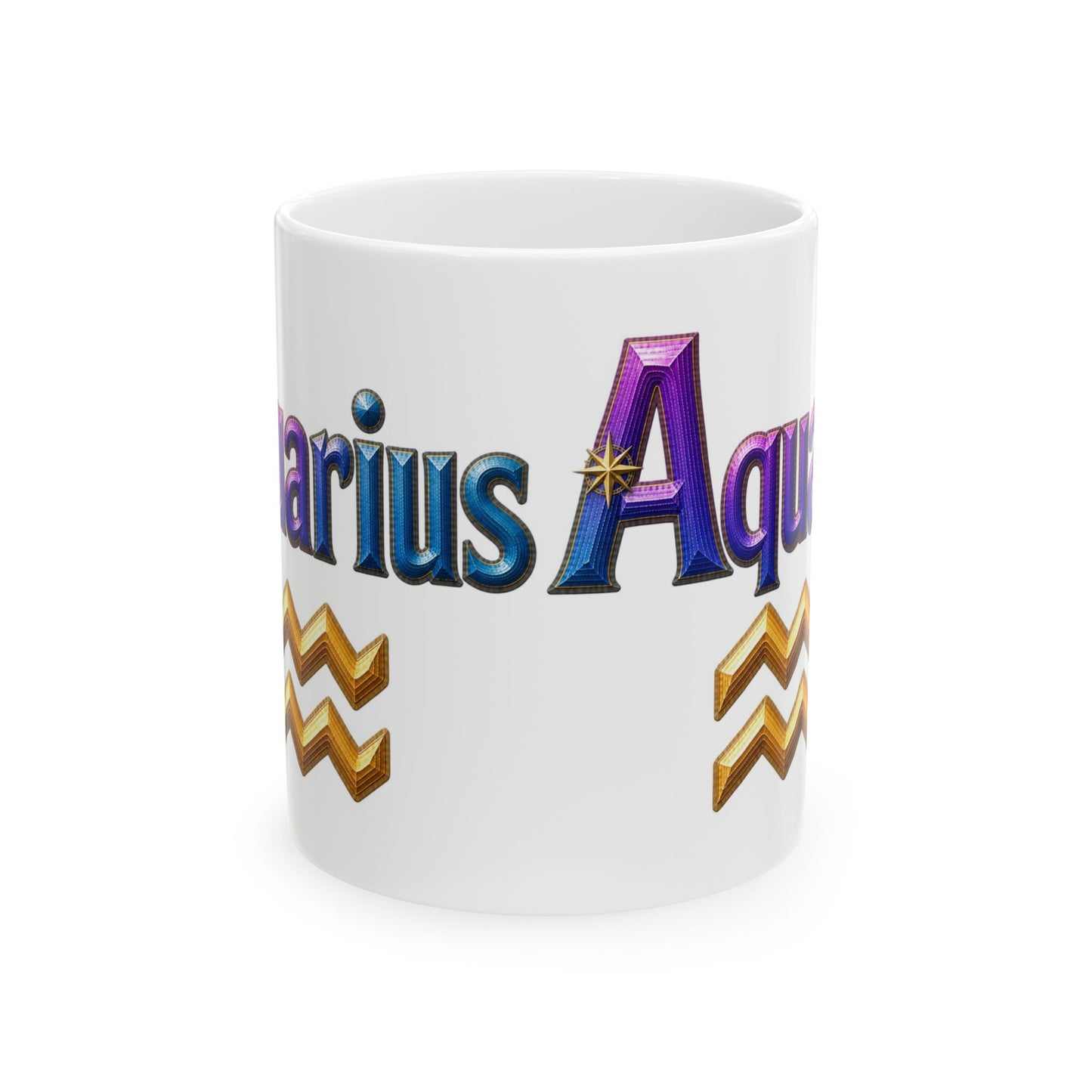 Aquarius Zodiac Mug | Ceramic Coffee Mug 11oz. | 15oz.