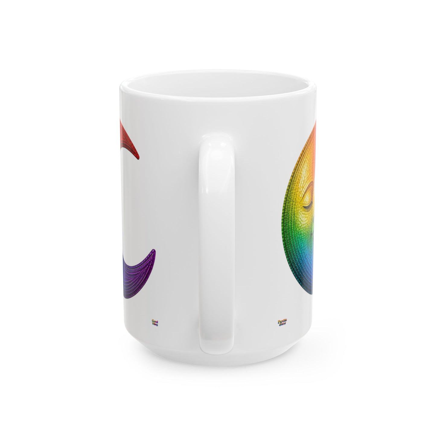 Good Vibes Moon Mug | Ceramic Coffee Mug 11oz. | 15oz.
