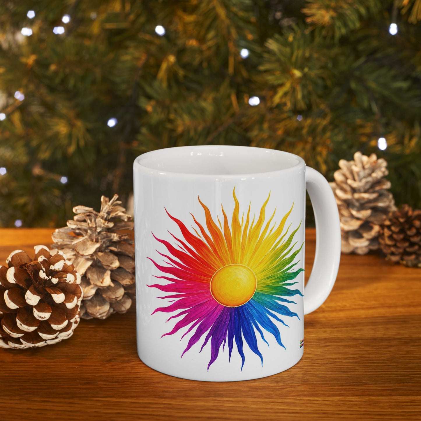 Good Vibes Bright Sun Mug | Ceramic Coffee Mug 11oz. | 15oz.