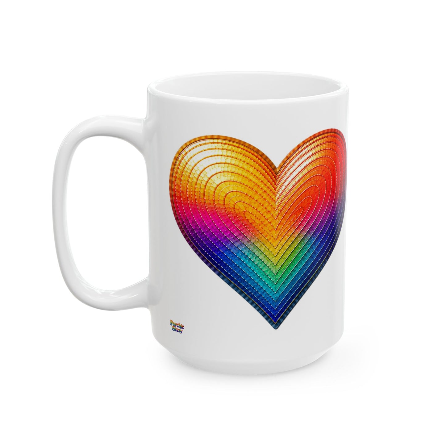 Good Vibes Heart Mug | Ceramic Coffee Mug 11oz. | 15oz.