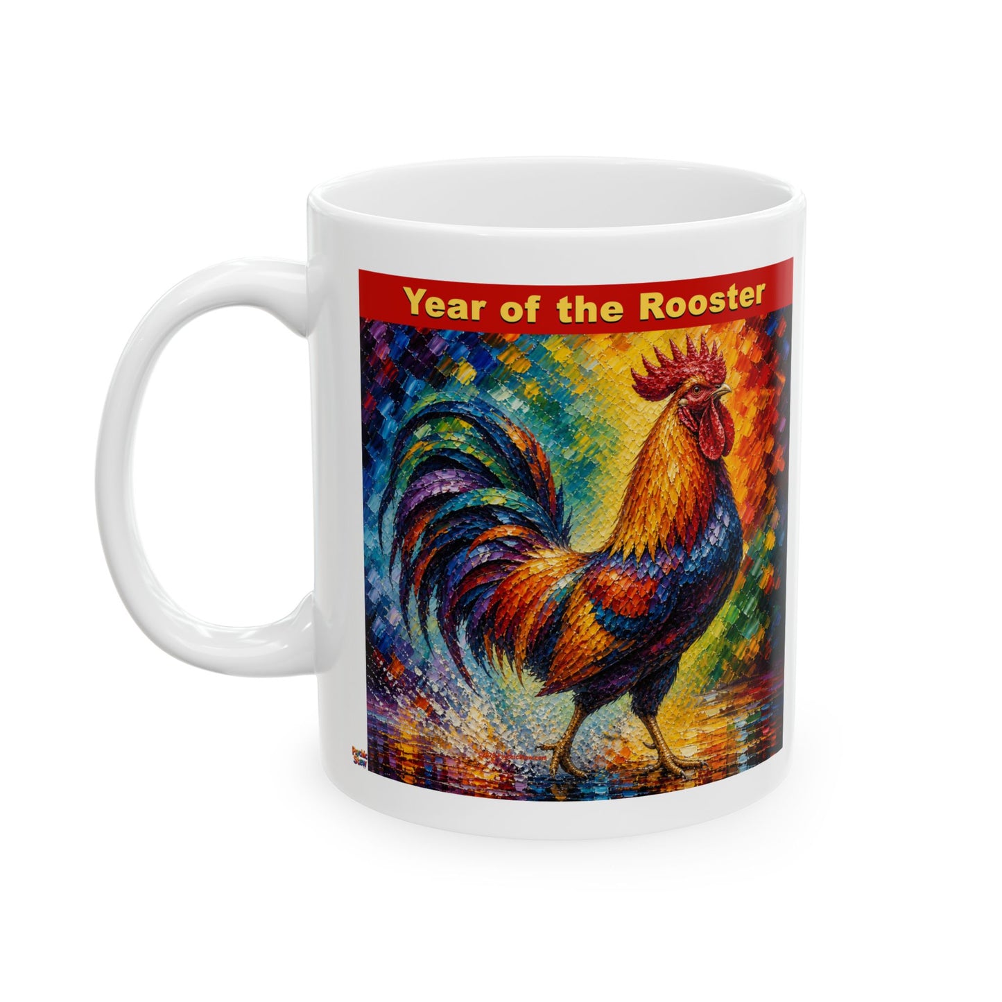 Eastern Year of the Rooster Mug | Ceramic Coffee Mug 11oz. | 15oz.