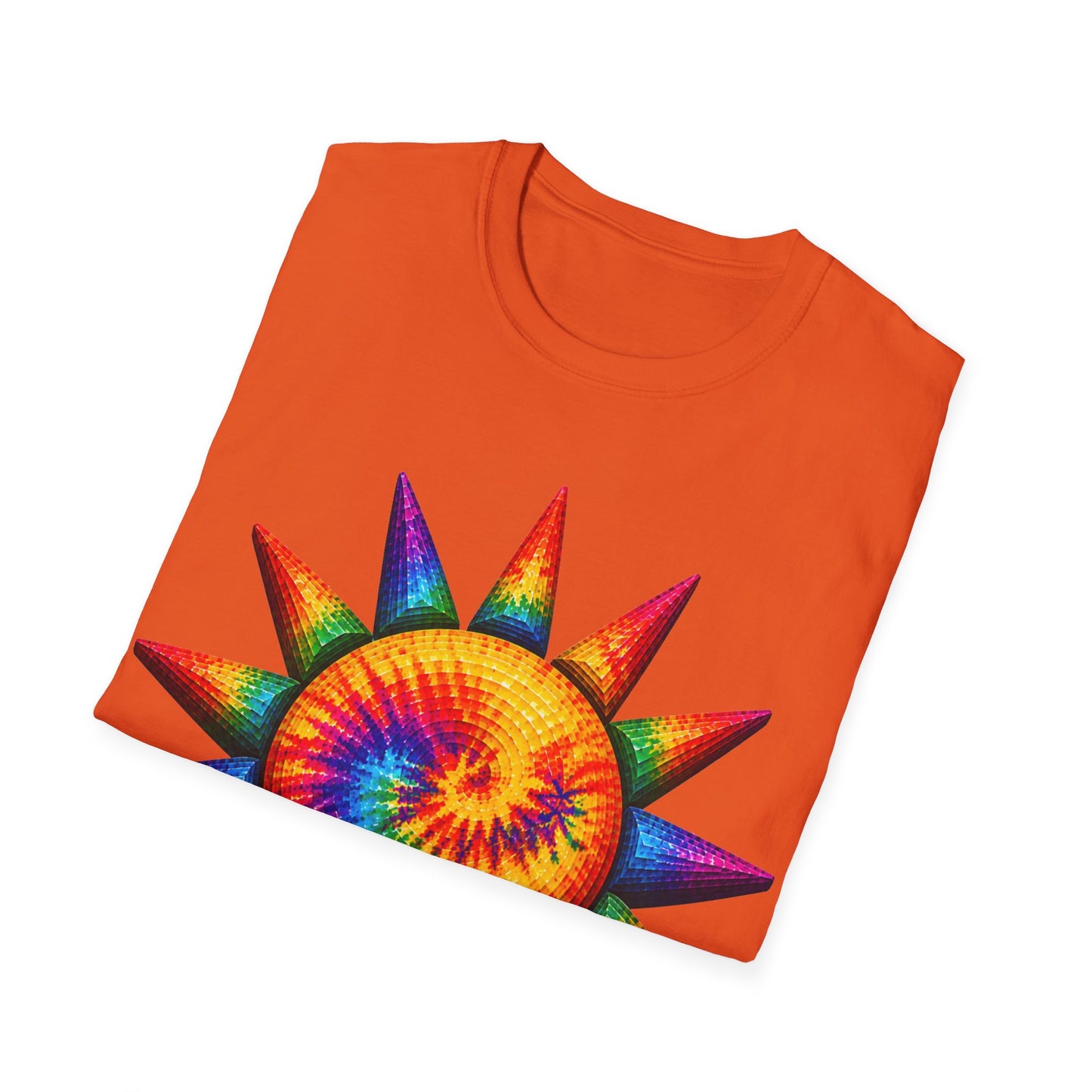 Good Vibes Tie-Dye Sun T-Shirt | 13 Colors | S - 3XL