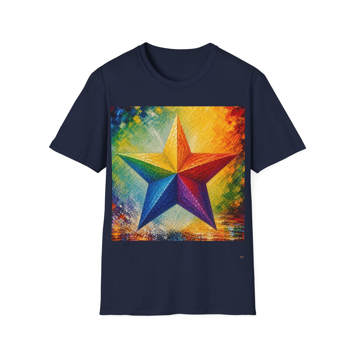 Good Vibes Painted Star T-Shirt | 13 Colors | S - 3XL
