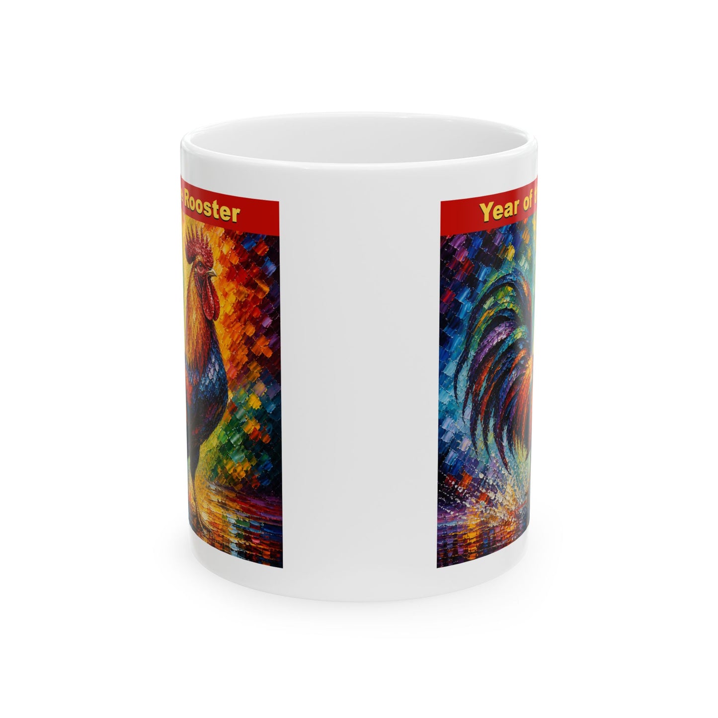Eastern Year of the Rooster Mug | Ceramic Coffee Mug 11oz. | 15oz.