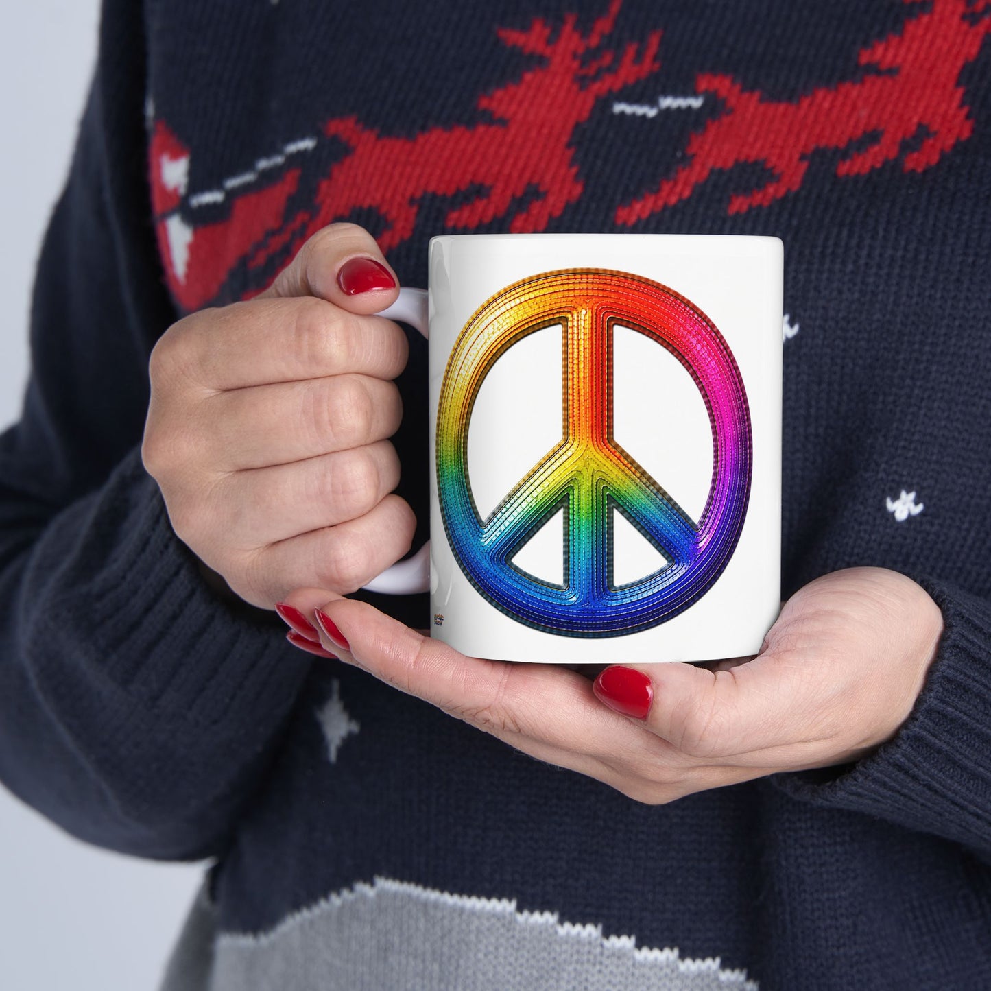 Good Vibes Peace Mug | Ceramic Coffee Mug 11oz. | 15oz.
