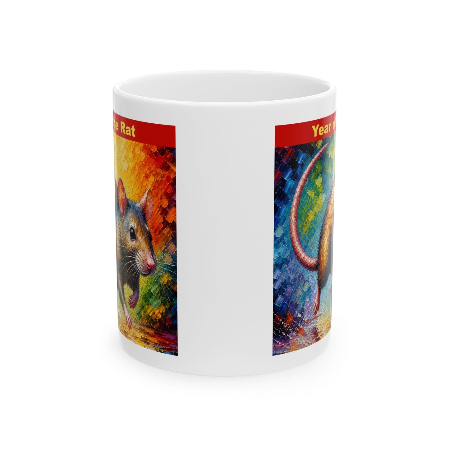 Eastern Year of the Rat Mug | Ceramic Coffee Mug 11oz. | 15oz.
