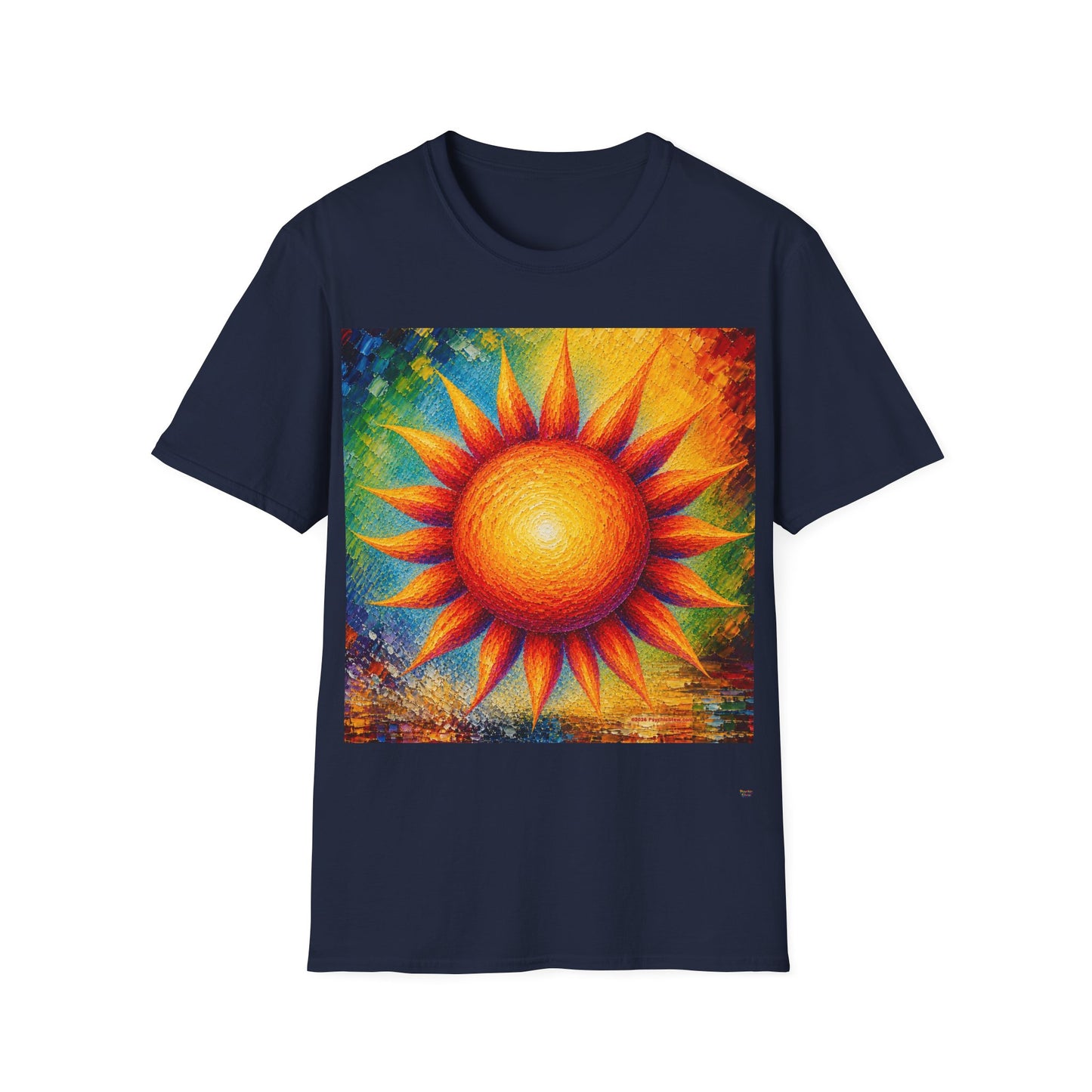Good Vibes Painted Sun T-Shirt | 13 Colors | S - 3XL