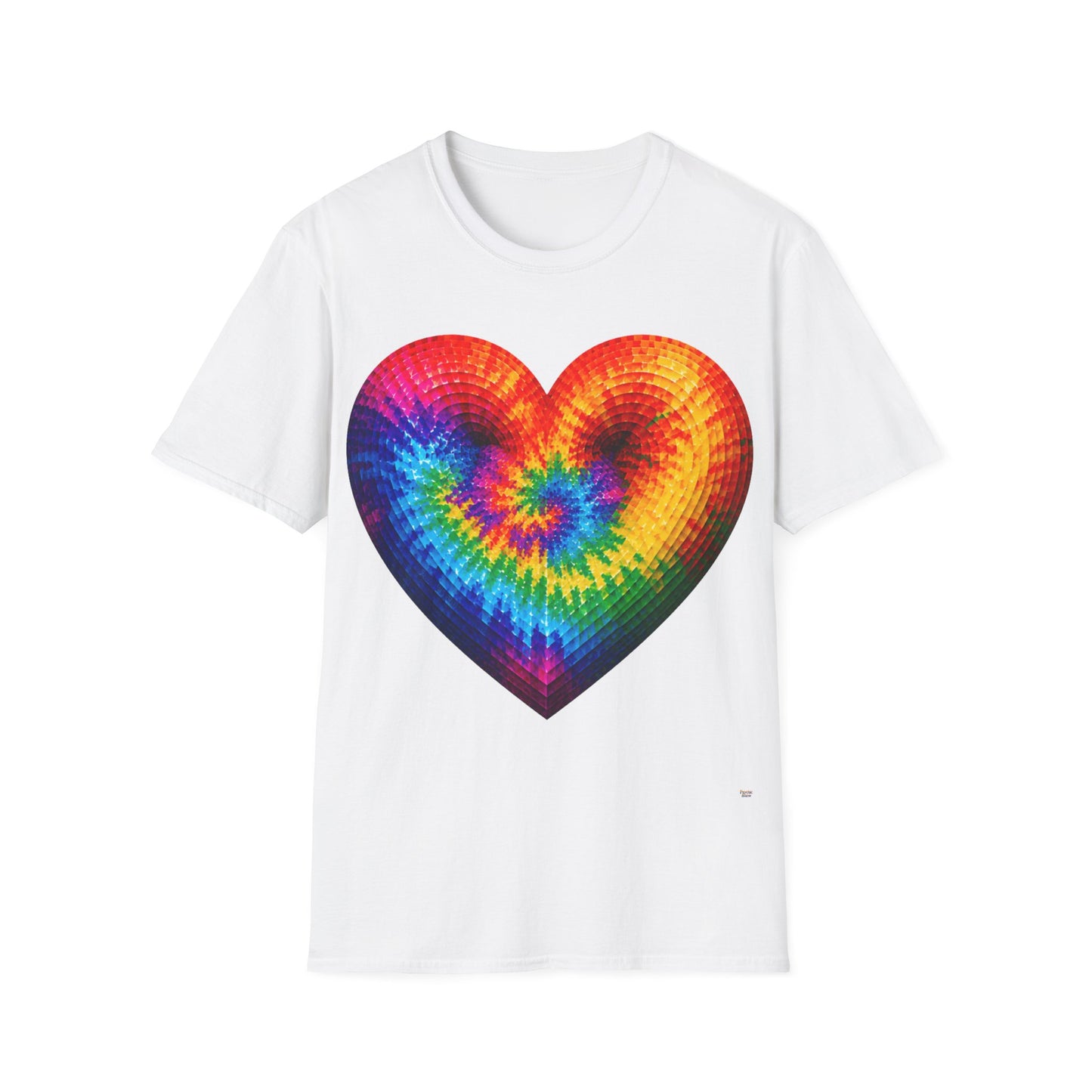 Good Vibes Tie-Dye Heart T-Shirt | 13 Colors | S - 3XL