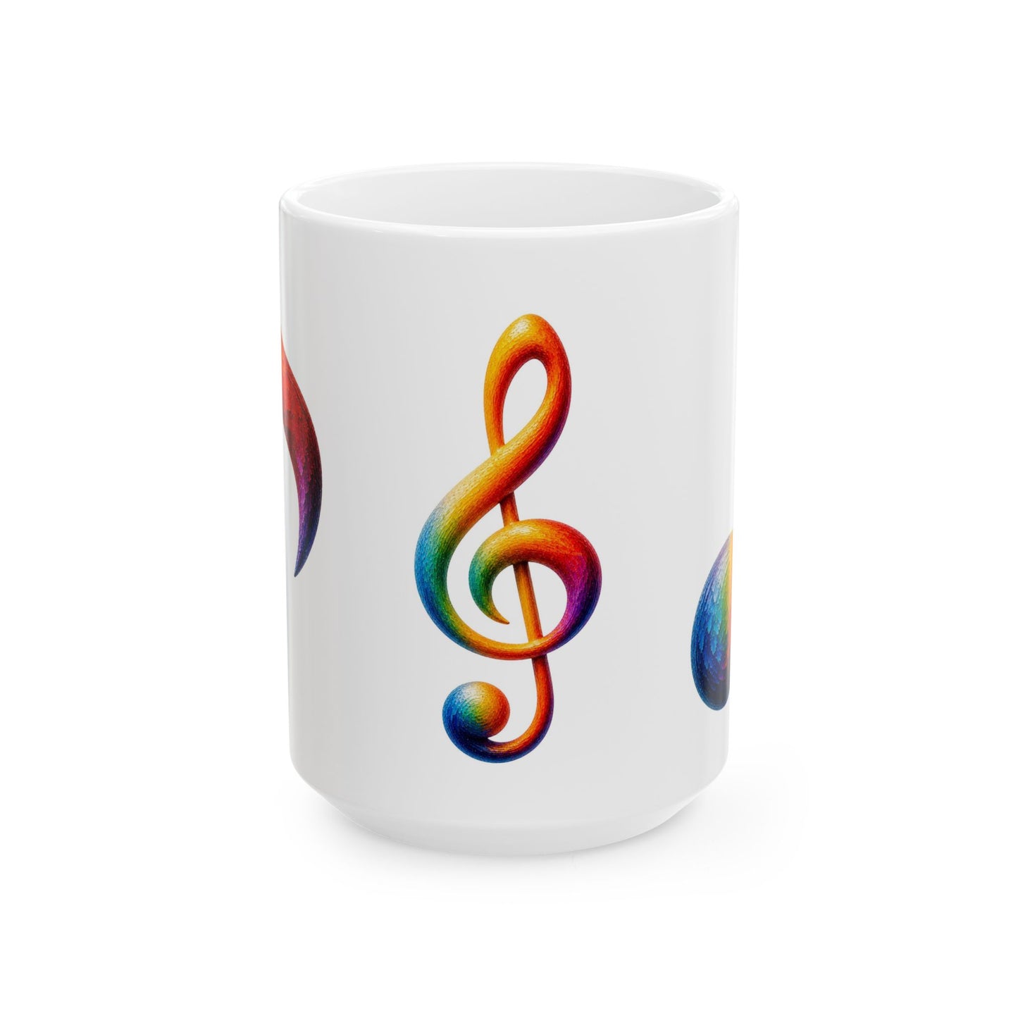 Good Vibes Painted Music Mug | Ceramic Coffee Mug 11oz. | 15oz.
