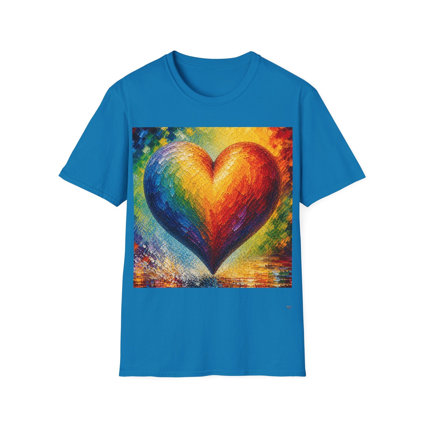 Good Vibes Pretty Painted Heart T-Shirt | 13 Colors | S - 3XL