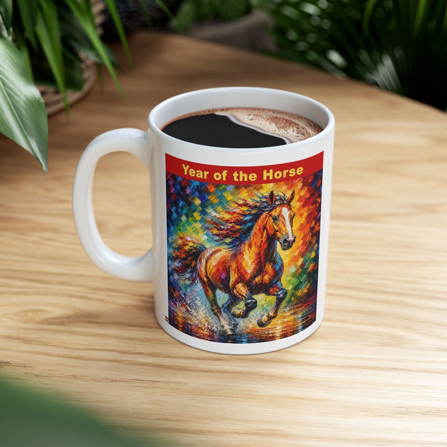 Eastern Year of the Horse Mug | Ceramic Coffee Mug 11oz. | 15oz.