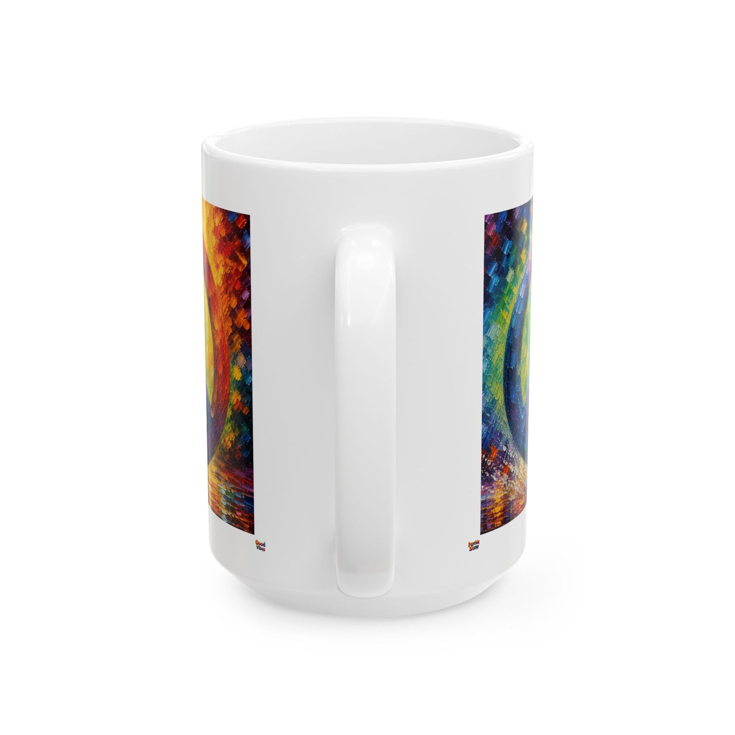 Good Vibes Painted Picturesque Peace Mug | Ceramic Coffee Mug 11oz. | 15oz.