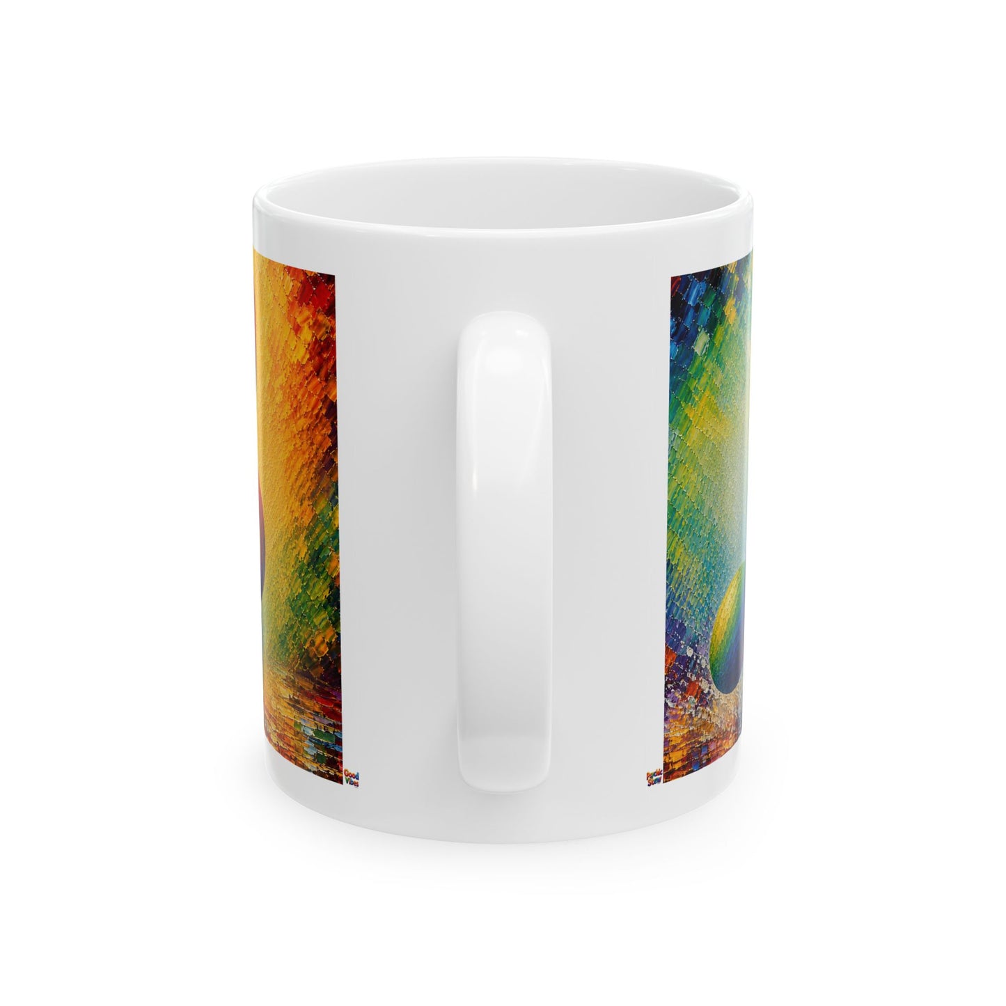 Good Vibes Painted Picturesque Music Mug | Ceramic Coffee Mug 11oz. | 15oz.